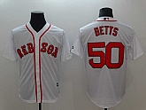 Red Sox 50 Mookie Betts White Cool Base Stitched Baseball Jerseys,baseball caps,new era cap wholesale,wholesale hats